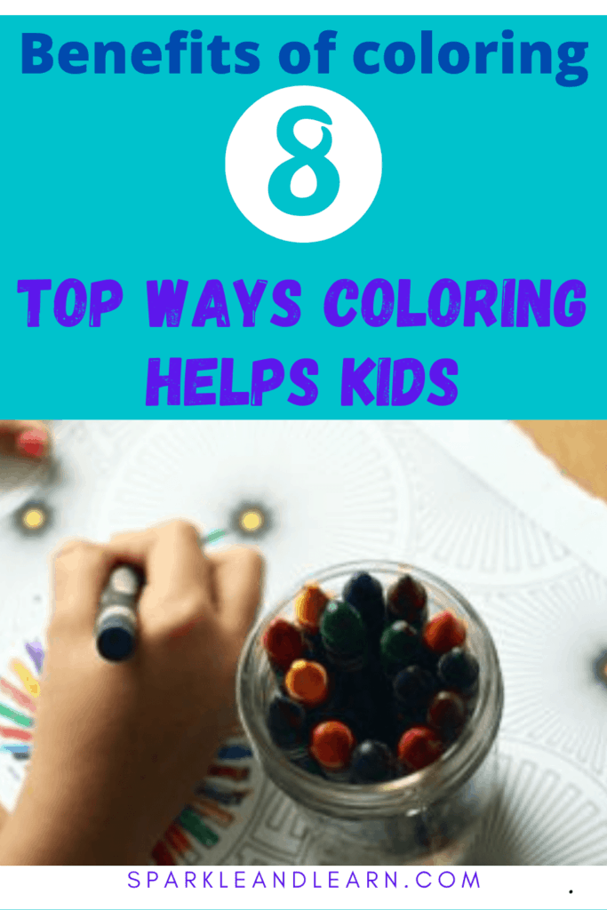 Benefits of coloring 8 Top ways coloring helps kids. Child coloring with crayons.